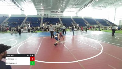 61 lbs 5th Place - Jared Ortega, TUF CA Wrestling Academy vs Benjamin G. Myers, LV Bear Wrestling Club