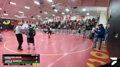 150 lbs Champ. Round 2 - Angelie Barrozo, Santa Paula vs Madeleine Rouse, Glendora