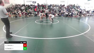 138 lbs Final - Landon Dionne, Bristol Central vs Anthony Basile, Xavier