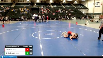 113 lbs Placement Matches (16 Team) - Derek Clydesdale, Norton Community vs Talen Roland, Amherst