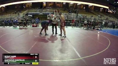 1A 285 lbs Cons. Round 1 - Dartavius Saintelus, The King`s Academy vs Scout Harr, Liberty County