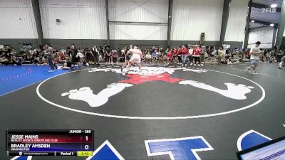 285 lbs Quarterfinal - Jesse Mains, Reality Sports Wrestling Club vs Bradley Amsden, Washington