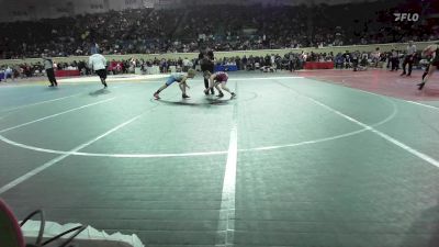 80 lbs Consi Of 16 #1 - Joseph Kersey, Lions Wrestling Academy vs Sklyer Nombrana, Putnam City West