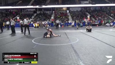 92 lbs Semifinal - Matthew Martinez, Maize vs Jack Hutchinson, Manhattan