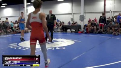 119 lbs Semis & 3rd Wb (16 Team) - Konnor Fordyce, Idaho vs Mason Moscho, Minnesota Red