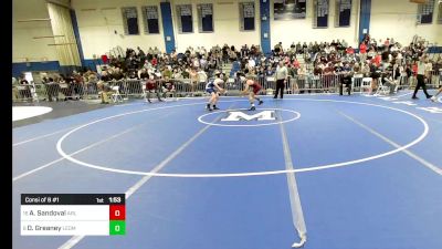 132 lbs Consi Of 8 #1 - Andreas Sandoval, Arlington vs Dan Greaney, Leominster