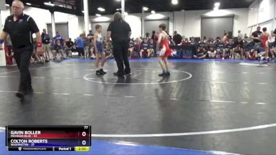 77 lbs Quarterfinals (8 Team) - Gavin Boller, Michigan Blue vs Colton Roberts, Washington