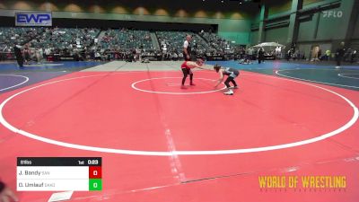 61 lbs 2nd Place - Johnathan Bandy, San Clemente Youth Wrestling vs Oliver Umlauf, Dakota Boyz Wrestling Club