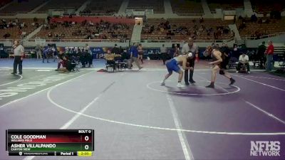 D2-190 lbs Quarterfinal - Cole Goodman, Williams Field vs Asher Villalpando, Canyon View