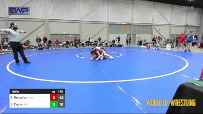 120 lbs Quarterfinal - Sasha Gonzalez, POWA vs Shelby Coyle, Untouchables Girls Pink