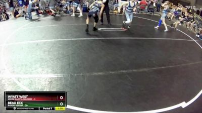 85 lbs Round 1 (4 Team) - Beau Eck, Kansas Mamba vs Wyatt West, South Dakota Thunder