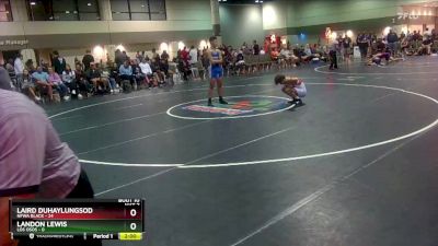 132 lbs Round 4 (6 Team) - Laird Duhaylungsod, NFWA Black vs Landon Lewis, Los Osos