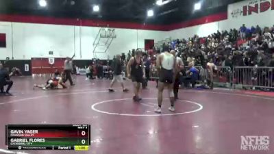 160 lbs Cons. Round 1 - Gabriel Flores, Cathedral City vs Gavin Yager, Fountain Valley