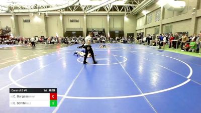 132 lbs Consi Of 8 #1 - Carter Burgess, Branford vs Evan Schibi, Gilbert