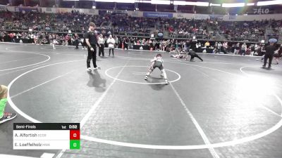 65 lbs Semifinal - Alec Alfortish, Scorpion Wrestling Club vs Edwin Loeffelholz, Moen Wrestling Academy