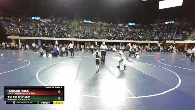 67 lbs Cons. Round 3 - Tyler Popham, Immortal Athletics WC vs Hudson Ruge, Sebolt Wrestling Academy