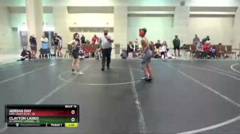 96 lbs Round 5 (6 Team) - Adrian Day, East Coast Elite vs Clayton Lasko, U2 Upstate Uprising