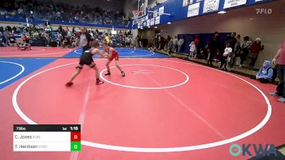 73 lbs Final - Cole Jones, Purler Wrestling Academy (PWA-NWA) vs Tripp Hardison, Verdigris Youth Wrestling