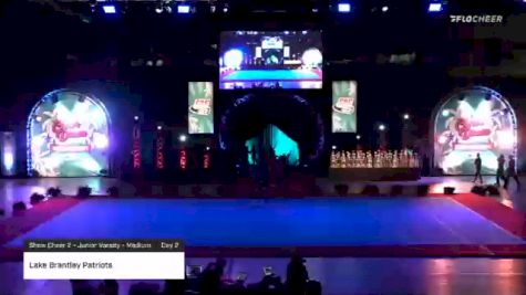 Lake Brantley Patriots [2020 Show Cheer 2 - Junior Varsity - Medium Day 2] 2020 Pop Warner National Cheer & Dance Championship