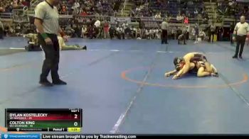 132 lbs Semis & 1st Wb (8 Team) - Dylan Kostelecky, W1-Bismarck vs Colton King, W3-Dickinson
