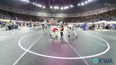 140 lbs Consolation - Logan Zimmerman, Weatherford Youth Wrestling vs Autumn Steagall, Lions Wrestling Academy