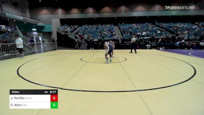 125 lbs Consi Of 16 #1 - Justin Portillo, Grand View vs Dilan Ajtun, California Baptist University