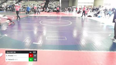 69 lbs Rr Rnd 5 - Christopher Riedel, Apex Elementary vs Dominic Velardi, M2TC Red