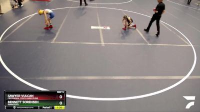 63 lbs Quarterfinal - Sawyer Vulcan, Centennial Youth Wrestling vs Bennett Sorensen, Minnesota