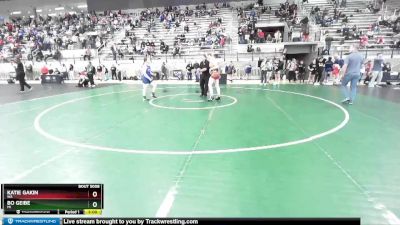 76 lbs Champ. Round 1 - Katie Gakin, WA vs Bo Geibe, MI