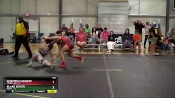 130 lbs Round 5 (6 Team) - Blake Boyer, POWA vs Quinten Cassiday, Lowell WC