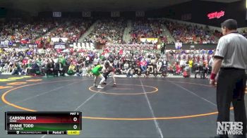 3-2-1A 132 1st Place Match - Carson Ochs, Hoxie vs Shane Todd, St. Francis