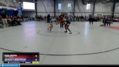 130 lbs Quarterfinal - Bronwyn Brenneman, Iowa Central Community College vs Moni Griffin, Augustana (IL)