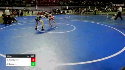 112 lbs Consi Of 16 #2 - Alex Kinney, Rancocas Valley vs Justin Quiros, F.l.o.w.