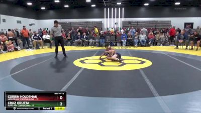 100 lbs Placement Matches (8 Team) - Corbin Holdeman, LAW/Crass Wrestling(WI) vs Cruz Orueta, Elite Ath Club DZ (IN)