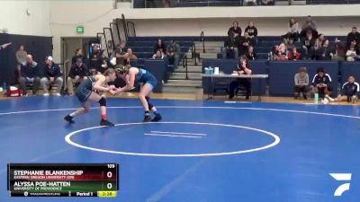 109 lbs Quarterfinal - Alyssa Poe-Hatten, University Of Providence vs Stephanie Blankenship, Eastern Oregon University (OR)