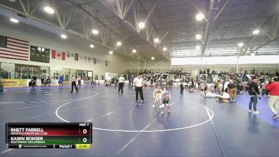 64 lbs Round 3 - Rhett Farrell, Wasatch Wrestling Club vs Kasen Bonser, Southwest Wolverines