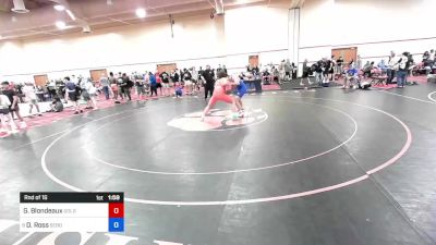 80 kg Rnd Of 16 - Gavin Blondeaux, Gold Rush Wrestling vs Damarion Ross, Sebolt Wrestling Academy