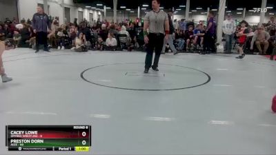 84 lbs Round 8 (10 Team) - Preston Dorn, ACES vs Cacey Lowe, Smyrna Wrestling