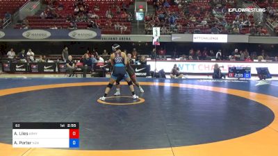 62 lbs Semifinal - Alexandria Liles, Army (WCAP) vs Alexis Porter, New York Athletic Club