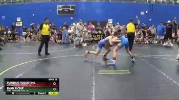 107 lbs Round 4 (6 Team) - Mandius Volentine, Untouchables Purple vs Ryan Richie, Peer Pressure Elite