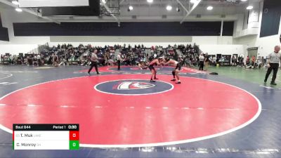 132 lbs Cons. Round 2 - Tyler Muk, Lakewood vs Carlos Monroy, Oak Hills