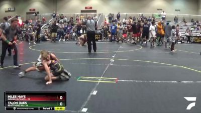 82 lbs Quarterfinals (8 Team) - Talon Oaks, Beast Mode WA vs Miles Mays, Indiana Outlaws