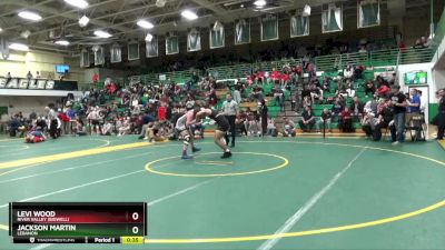 165 lbs Cons. Round 4 - Jackson Martin, LEBANON vs Levi Wood, RIVER VALLEY (Bidwell)