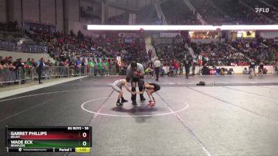 58 lbs Cons. Round 2 - Garret Phillips, Beloit vs Wade Eck, Brawlers