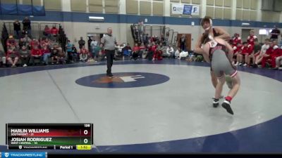 138 lbs Semis & Wb (16 Team) - Marlin Williams, Southmont vs Josiah Rodriguez, West Central