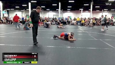 72 lbs Semis (4 Team) - Colin Logue, Kraken White vs Matthew Bly, Kraken Red