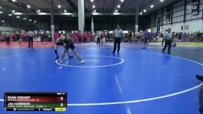 144 lbs Semis & 1st Wb (8 Team) - Evan Vigeant, MAT RATS WRESTLING CLUB vs Jax Harrison, MOORE COUNTY BRAWLERS - SILVER