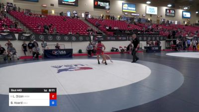 100 lbs Cons 8 #1 - Lily Dizon, Vasky Bros\Pitman Wrestling Club vs Bailey Hoard, California