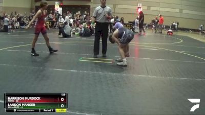 125 lbs Round 2 (6 Team) - Harrison Murdock, POWA vs Landon Manger, Ninja Elite