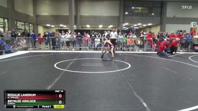 60 lbs Cons. Round 2 - Rosalie Landrum, El Dorado vs Brynlee Ashlock, Eureka